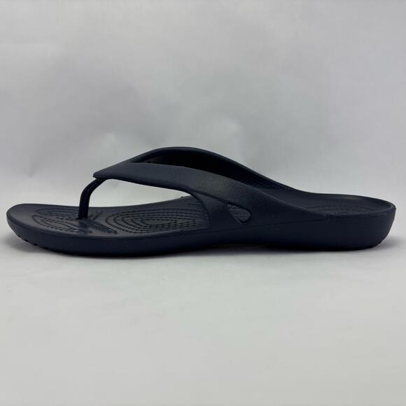 CROCS “Kandee II” Iconic Comfort Flip Flops Dark Blue Size Women’s 8 - Picture 1 of 12